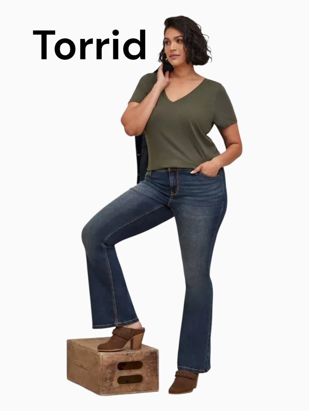 Torrid Women’s Super Stretch Bootcut Jeans Size 14 Short